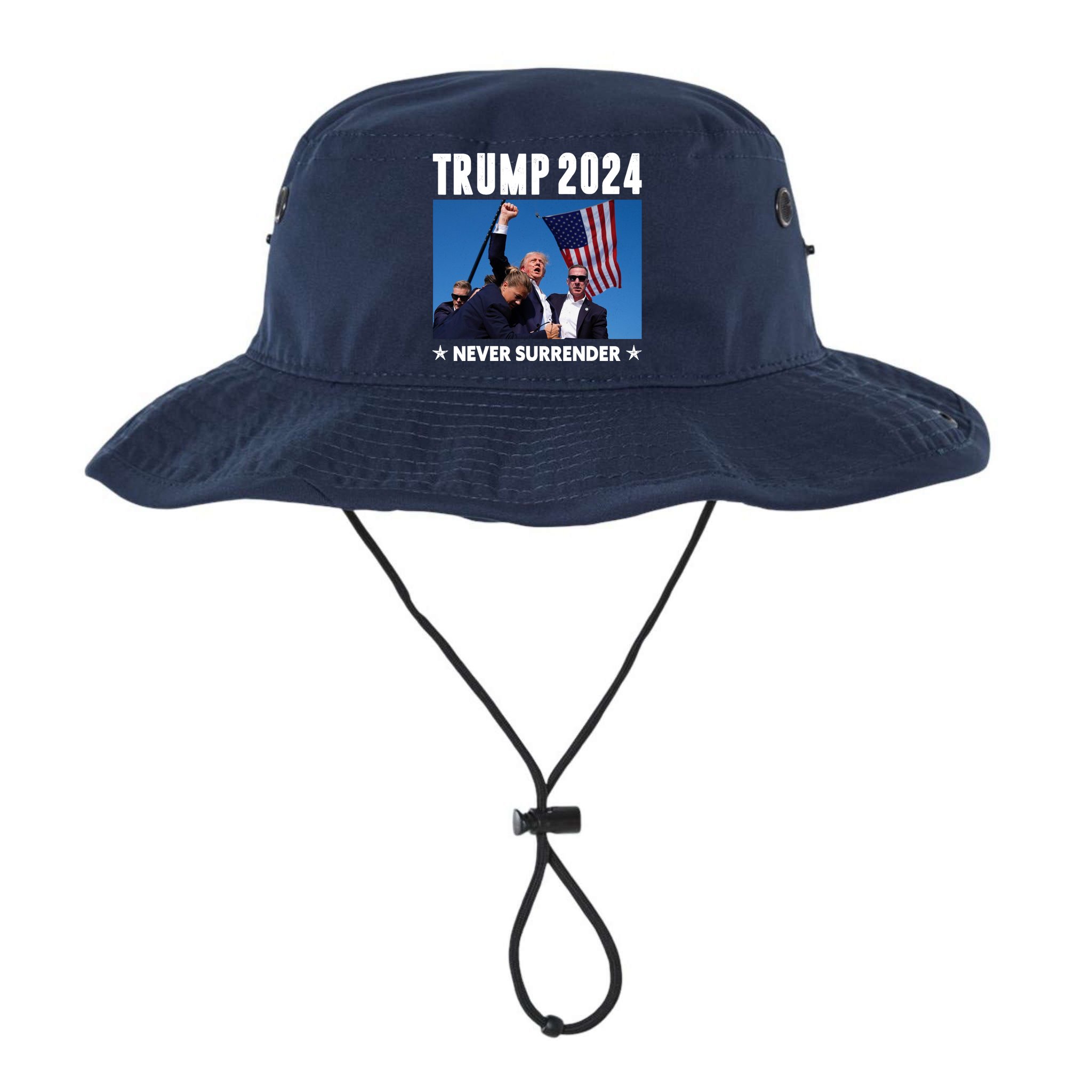 Assassination Attempt 2024 Never Surrender Trump Shot Bucket Hat