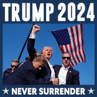 Assassination Attempt 2024 Never Surrender Trump Shot Flat Bill Trucker Hat