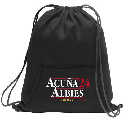 AcuñA Albies 24 Atlanta Baseball Sweatshirt Cinch Pack Bag