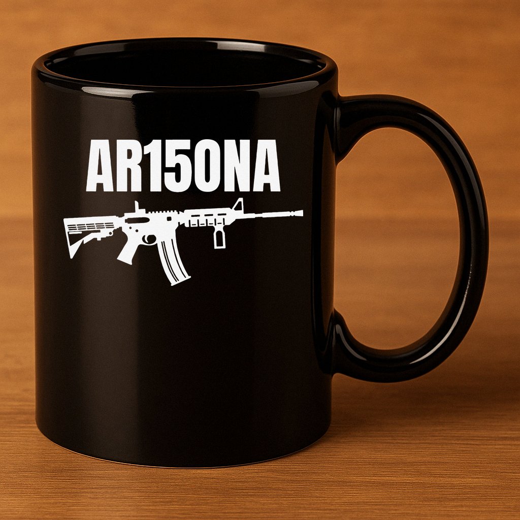 AR15ONA (Arizona) 2nd Amendment AR 15 For Gun Owners 11oz C Handle Ceramic Mug