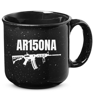 AR15ONA (Arizona) 2nd Amendment AR 15 For Gun Owners 15oz Campfire Ceramic Mug