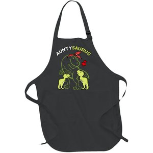 Auntysaurus Aunty 2 Dinosaur Aunt & Uncles Day Full-Length Apron With Pockets