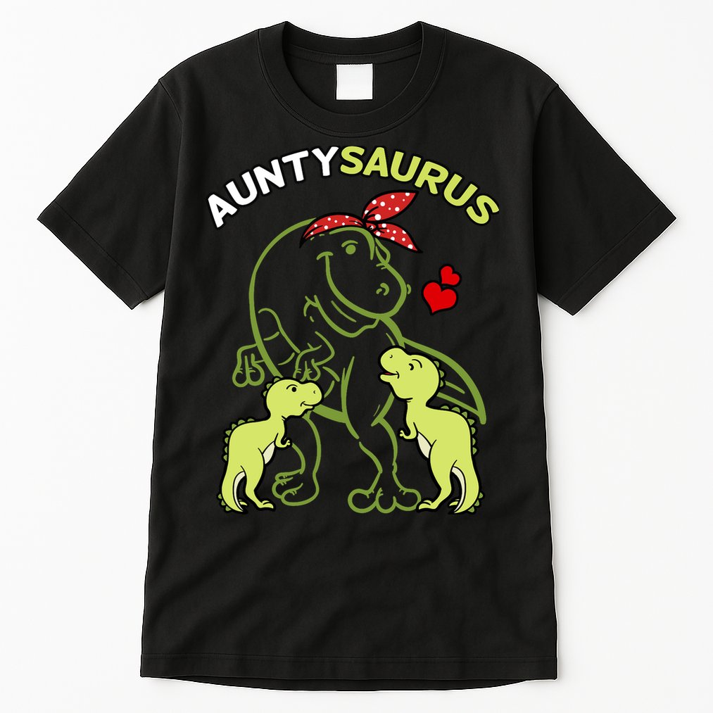 Auntysaurus Aunty 2 Dinosaur Aunt & Uncles Day Tall T-Shirt