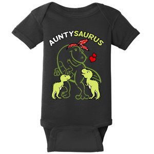 Auntysaurus Aunty 2 Dinosaur Aunt & Uncles Day Baby Bodysuit