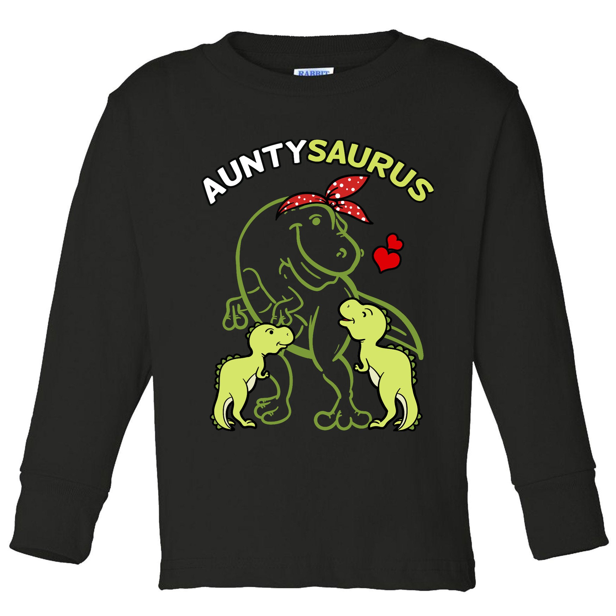 Auntysaurus Aunty 2 Dinosaur Aunt & Uncles Day Toddler Long Sleeve Shirt