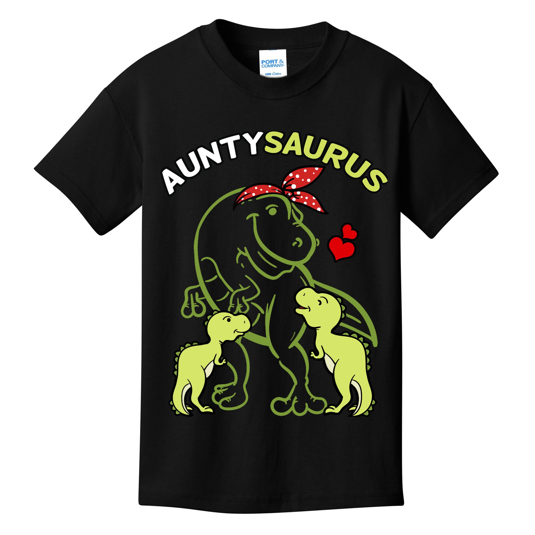 Auntysaurus Aunty 2 Dinosaur Aunt & Uncles Day Kids T-Shirt