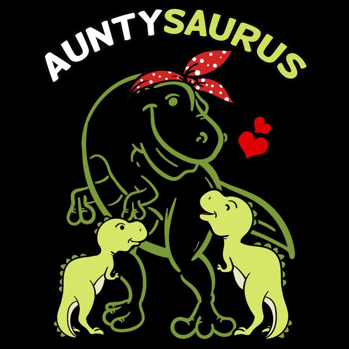 Auntysaurus Aunty 2 Dinosaur Aunt & Uncles Day Kids T-Shirt