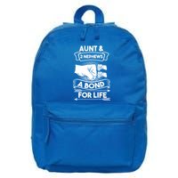 Aunt And 2 Nephews A Bond For Life Aunts Nieces Cool Gift 16 in Basic Backpack