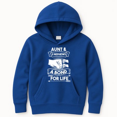 Aunt And 2 Nephews A Bond For Life Aunts Nieces Cool Gift Kids Hoodie