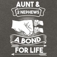 Aunt And 2 Nephews A Bond For Life Aunts Nieces Cool Gift Cotton Canvas Backpack