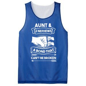 Aunt And 2 Nephews A Bond That Cant Be Broken Aunts Nieces Gift Mesh Reversible Basketball Jersey Tank