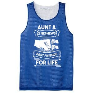 Aunt And 2 Nephews Best Friends For Life Aunts Nieces Gift Mesh Reversible Basketball Jersey Tank