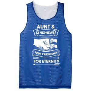 Aunt And 2 Nephews True Friendship For Eternity Aunts Nieces Funny Gift Mesh Reversible Basketball Jersey Tank