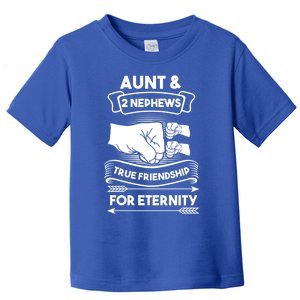 Aunt And 2 Nephews True Friendship For Eternity Aunts Nieces Funny Gift Toddler T-Shirt