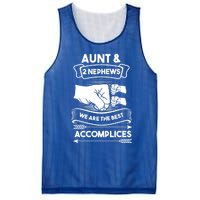 Aunt And 2 Nephews We Are The Best Accomplices Aunts Nieces Gift Mesh Reversible Basketball Jersey Tank