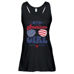 All American 4th Of July Family Matching Ladies Essential Flowy Tank