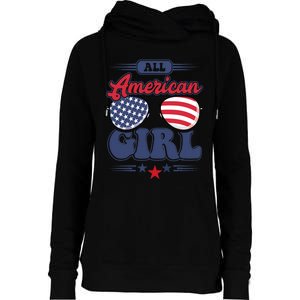 All American 4th Of July Family Matching Womens Funnel Neck Pullover Hood