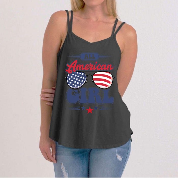 All American 4th Of July Family Matching Women's Strappy Tank