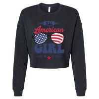 All American 4th Of July Family Matching Cropped Pullover Crew