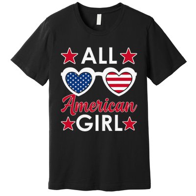 All American 4th Of July Sunglasses Premium T-Shirt