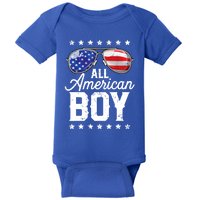 All American 4th Of July Sunglasses Gift Baby Bodysuit