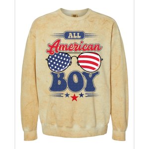 All American 4th Of July Family Matching Colorblast Crewneck Sweatshirt