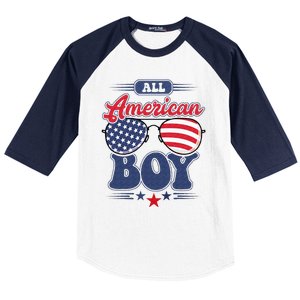 All American 4th Of July Family Matching Baseball Sleeve Shirt