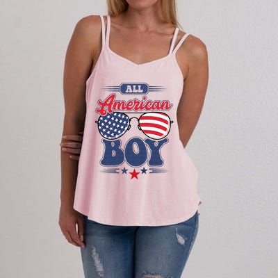 All American 4th Of July Family Matching Women's Strappy Tank