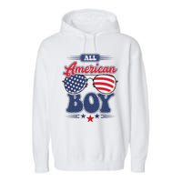 All American 4th Of July Family Matching Garment-Dyed Fleece Hoodie