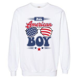 All American 4th Of July Family Matching Garment-Dyed Sweatshirt