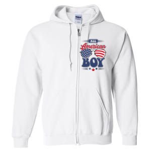 All American 4th Of July Family Matching Full Zip Hoodie