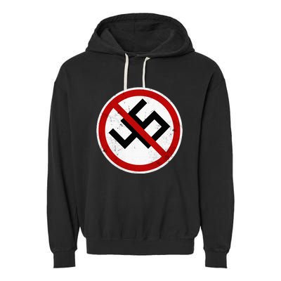 Antitrump Anti 45 Anti Nazi Garment-Dyed Fleece Hoodie