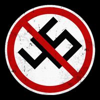 Antitrump Anti 45 Anti Nazi Drawstring Bag