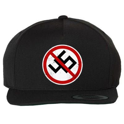 Antitrump Anti 45 Anti Nazi Wool Snapback Cap