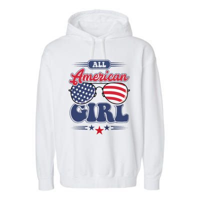 All American 4th Of July Family Matching Garment-Dyed Fleece Hoodie