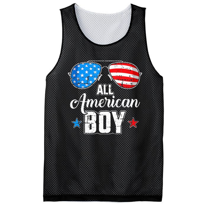 All American 4th Of July USA Sunglasses Family Matching Mesh Reversible Basketball Jersey Tank