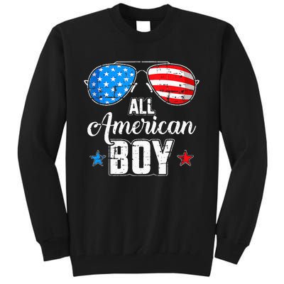 All American 4th Of July USA Sunglasses Family Matching Tall Sweatshirt