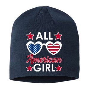 All American 4th Of July Sunglasses Sustainable Beanie