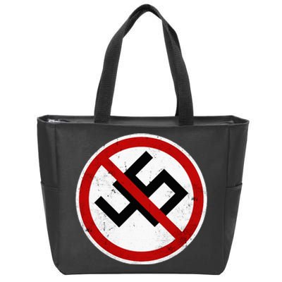 Antitrump Anti 45 Anti Nazi Zip Tote Bag