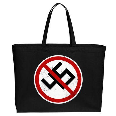 Antitrump Anti 45 Anti Nazi Cotton Canvas Jumbo Tote