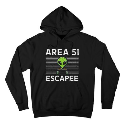 Alien Area 51 Escapee Funny Costume Ufo Hoodie