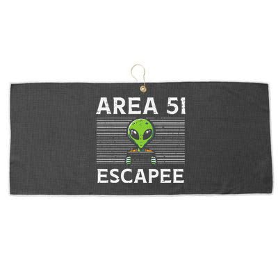 Alien Area 51 Escapee Large Microfiber Waffle Golf Towel