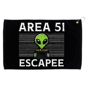 Alien Area 51 Escapee Grommeted Golf Towel