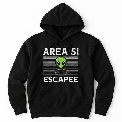 Alien Area 51 Escapee Funny Costume Ufo Hoodie