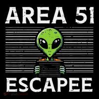 Alien Area 51 Escapee Funny Costume Ufo T-Shirt