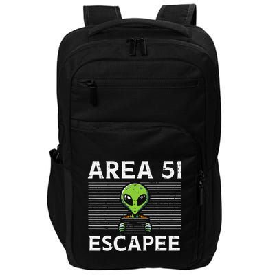 Alien Area 51 Escapee Funny Costume Ufo Impact Tech Backpack