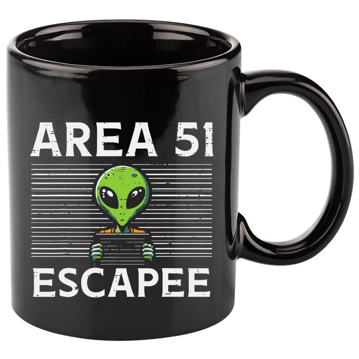 Alien Area 51 Escapee Funny Costume Ufo 11oz C Handle Ceramic Mug