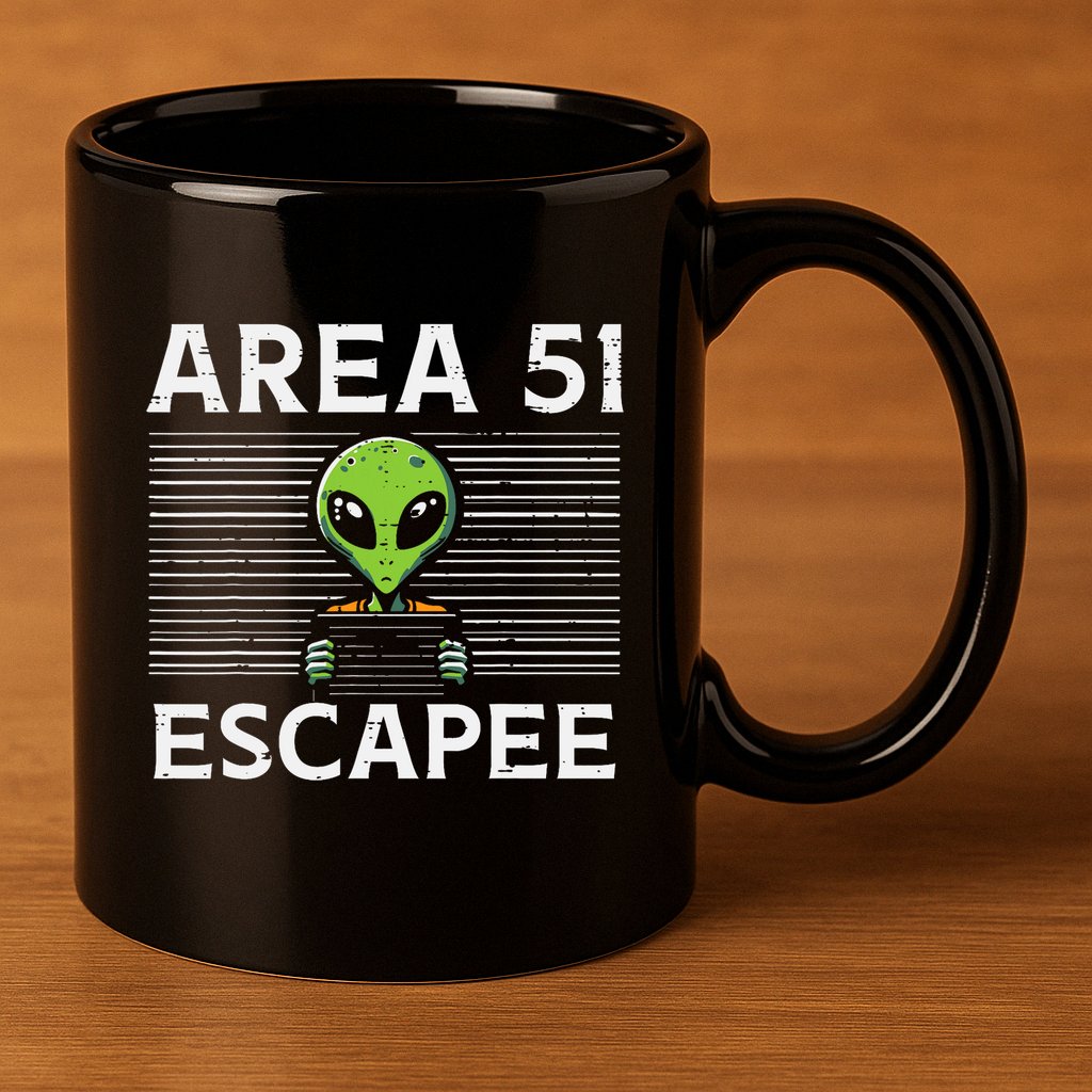 Alien Area 51 Escapee Funny Costume Ufo 11oz C Handle Ceramic Mug