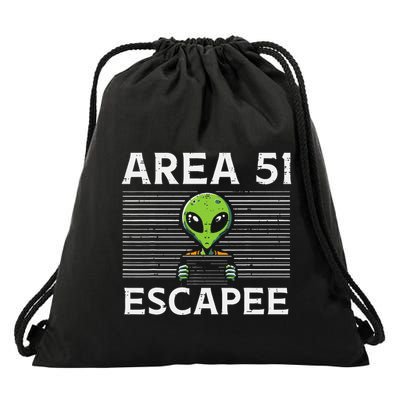 Alien Area 51 Escapee Funny Costume Ufo Drawstring Bag