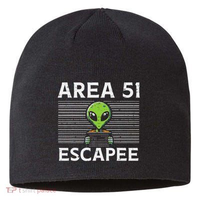 Alien Area 51 Escapee Funny Costume Ufo Sustainable Beanie